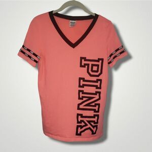 Victoria's secret PINK V-Neck~  shirt t-shirt top tee Small